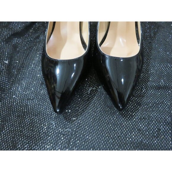 Ambelight Classic Black Patent Vegan Leather career pumps size 7 - Picture 2 of 12